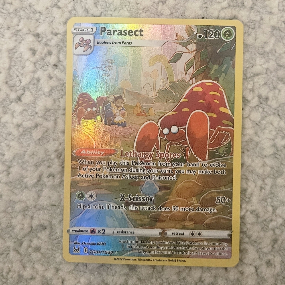 POKEMON TCG Card Parasect Lost Origin Trainer Gallery Ultra Rare TG01/TG30